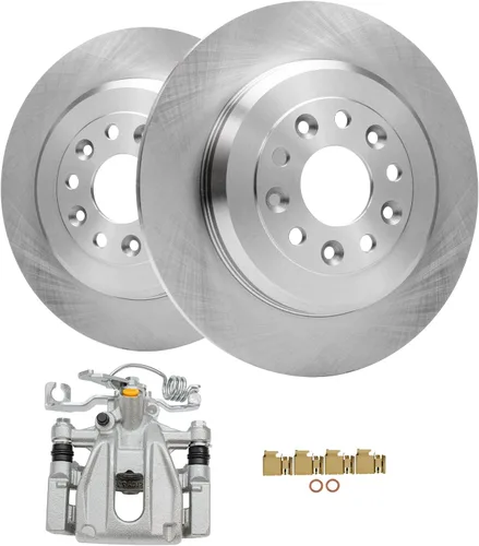Vista 9 de Detroit Axle - Kit de freno delantero para Mazda 3 2004-2013, Mazda 5 2006-2015, 2010-2013 3 Sport, 2011 2012 Rotores de frenos y pastillas de freno