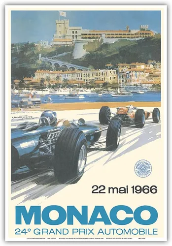 Vista 11 de Póster del 24º Gran Premio de Mónaco de 1966 - Circuit de Mónaco