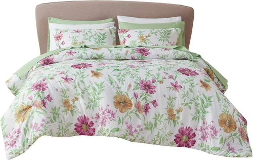 Vista 9 de Comfort Spaces - Acogedor edredón con diseño moderno e informal, con juego completo de sábanas y con bolsillo lateral, cubierta para todas