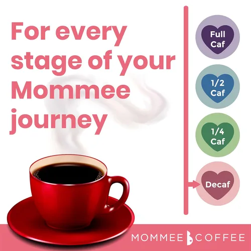 Vista 5 de Mommee Coffee Café molido descafeinado bajo en ácido, granos de café descafeinado 100% orgánico arábica con sabor a caramelo suave, molido medio