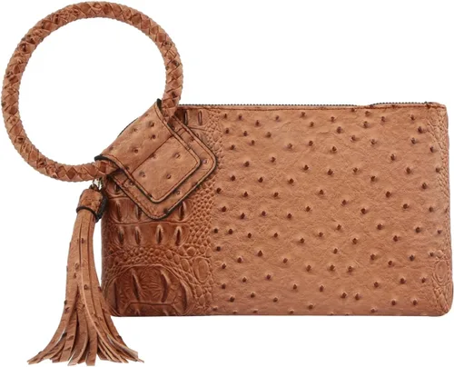 Vista 32 de Monedero de mano para mujer, cartera de noche con correa de mano, informal, formal, de cuero vegano, Metro Muse