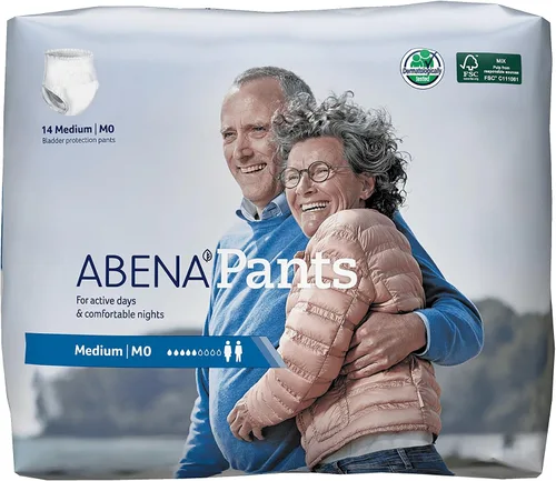 Vista 3 de Abena Pants Light - Ropa interior protectora premium, nivel 0, (talla mediana a grande) M, 14