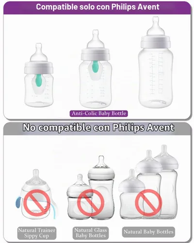 Vista 6 de Pezones de silicona para biberones anticólicos Philips Avent, tamaño 1, para bebés de 1 mes o más, flujo lento, 4