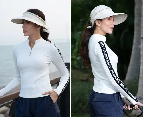 Vista 7 de Simplicity - Sombrero con protección solar UV UPF 50 para mujer, convertible en visera para playa