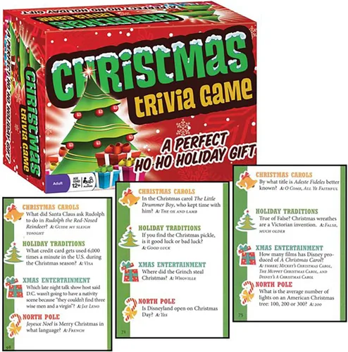 Vista 7 de Juego de trivia de Navidad: un Ho-Ho perfecto contiene más de 200 cartas, gran juego de fiesta para edades de 12 años en adelante juegos de cartas