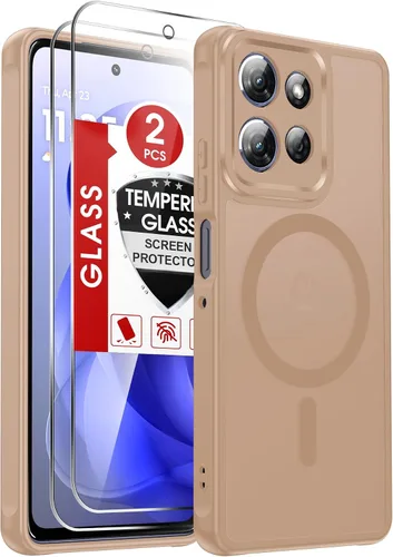 Vista 205 de LeYi Funda para teléfono Samsung-S23: protector de pantalla e imán MagSafe Púrpura