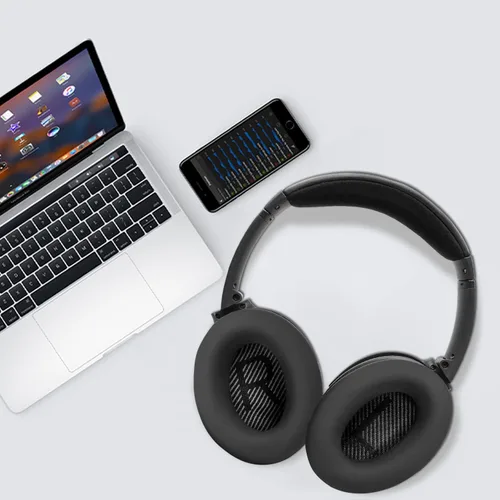 Vista 7 de SOULWIT Kit de repuesto para Bose QC35/QC35 ii - Negro