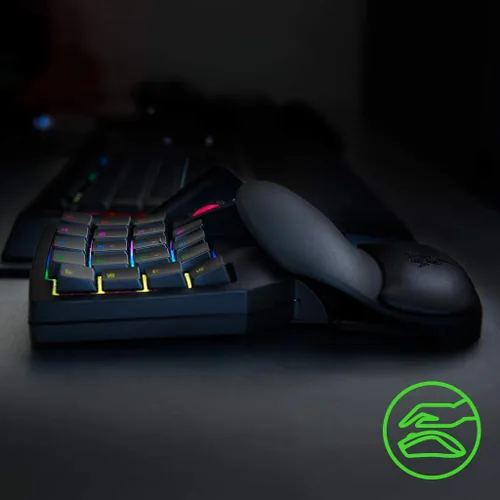 Vista 5 de Razer Teclado de juegos Tartarus V2: Interruptores de teclas de membrana Mecha - Teclado de una mano - 32 teclas programables - Iluminación Chroma