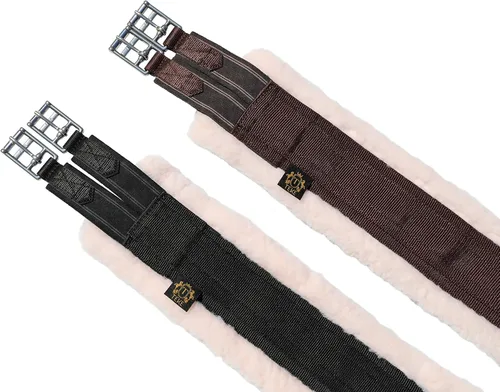 Vista 2 de T TEKE Contornos diarios en inglés para caballos: Acolchado con forro polar, elástico de doble cara resistente y hebillas de acero inoxidable