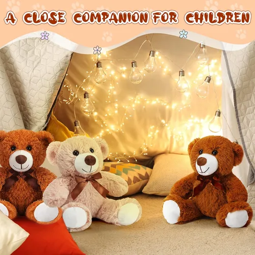 Vista 6 de Zhanmai 18 osos de peluche de 14 pulgadas, regalos a granel, juguetes de oso de peluche para cumpleaños, baby shower, graduación, recuerdos