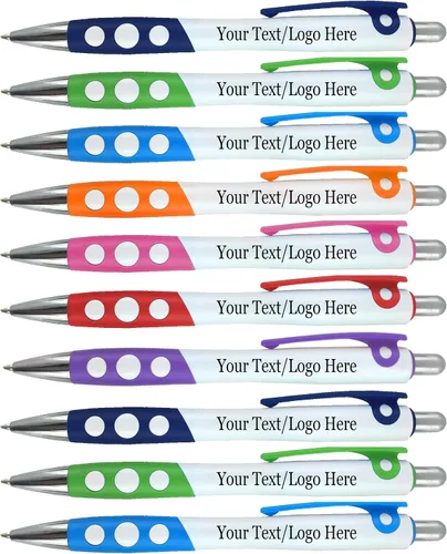 Vista 6 de SyPen Bolígrafos personalizados con logotipo/texto, paquete de 350 unidades a granel para negocios, fiestas y eventos, impresión personalizada