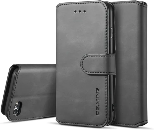 Vista 12 de UEEBAI Funda de cuero PU para iPhone 6 6S, Vintage Retro Premium Wallet Flip Cover TPU Inner Shell [ranuras para tarjetas] [Cierre magnético]