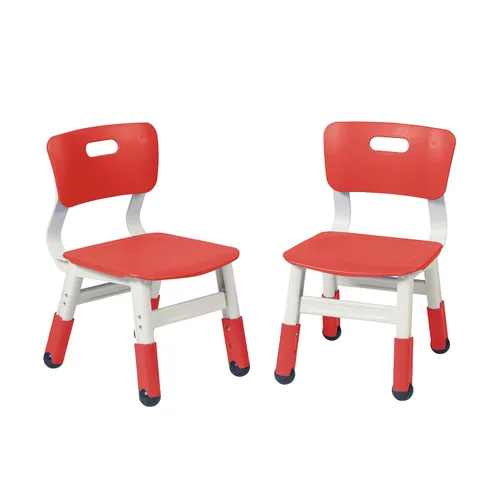 Vista 12 de ECR4Kids Silla ajustable para aula, asientos flexibles, color azul, paquete de 2