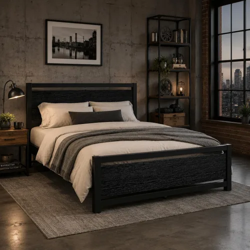 Vista 12 de Catrimown - Bases de cama individuales con cabecero, base de cama metálica de tamaño individual con fuerte soporte de listones de acero, cama