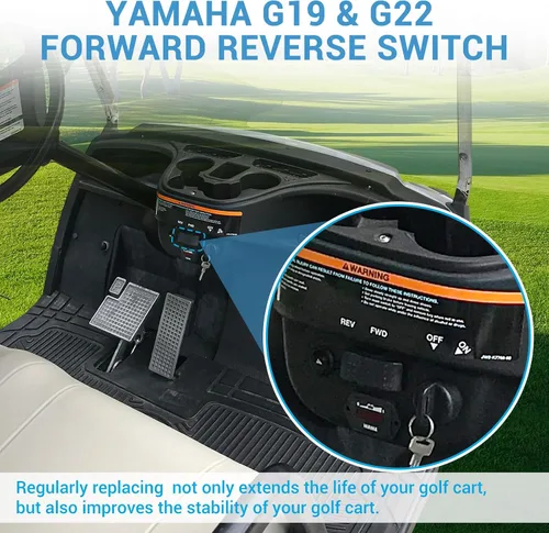 Vista 3 de Forward Reverse Switch Fit for Yamaha Golf Carts, #JU2-H2917-00-00 JR1-H2917-10 JR1-H2917-20 G19 y G22