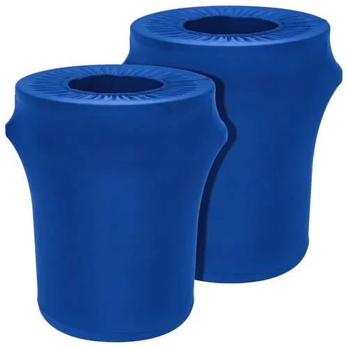 Vista 16 de Tanlade Cubierta elástica para cubo de basura de 32 galones, contenedor de residuos de spandex para exteriores, negro, 1 unidad