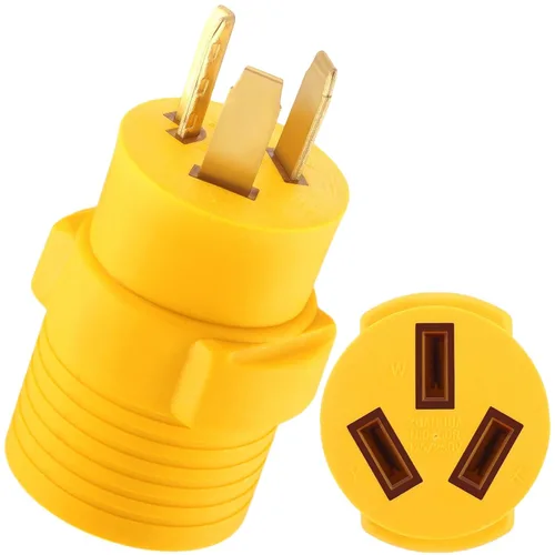 Vista 15 de Kanayu Adaptador de Secadora de 30 Amperios Compatible con Nema 6-50p a 10-30r Adaptador de Enchufe Macho de 3 Clavijas a Receptáculo Hembra de 3