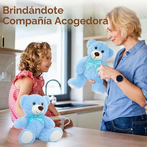 Vista 5 de MaoGoLan - Osos de peluche, paquete de 3 osos de peluche, regalo de cumpleaños o centro de mesa para niñas, 13.5 pulgadas
