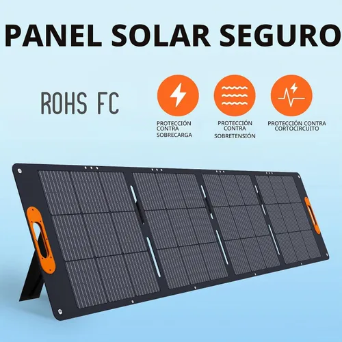 Vista 6 de ALLWEI Panel solar portátil de 200 W para generador solar de estación de energía de 1200 W 2400 W, salidas 3 en 1, cargador solar de 18 V