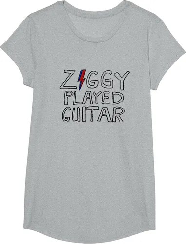 Vista 29 de David Bowie - Ziggy Played Guitar Sketch Lyric Camiseta Blanco