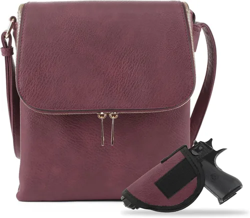 Vista 13 de JESSIE & JAMES Bolso cruzado con bolsillo oculto Cheyanne con cerradura y llave Negro