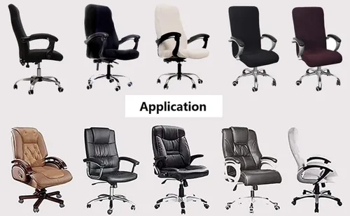 Vista 3 de DHXYZZB Funda para silla de computadora de oficina, repuesto universal, extraíble, giratoria, elástica, resistente, funda para silla de escritorio