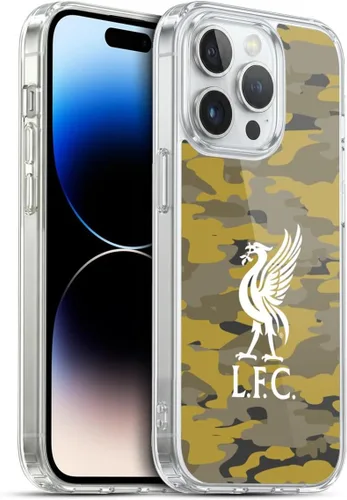 Vista 227 de Head Case Designs Funda de gel con licencia oficial del Liverpool Football Club Away Colourways Crest Camou [protección de grado militar] compatible