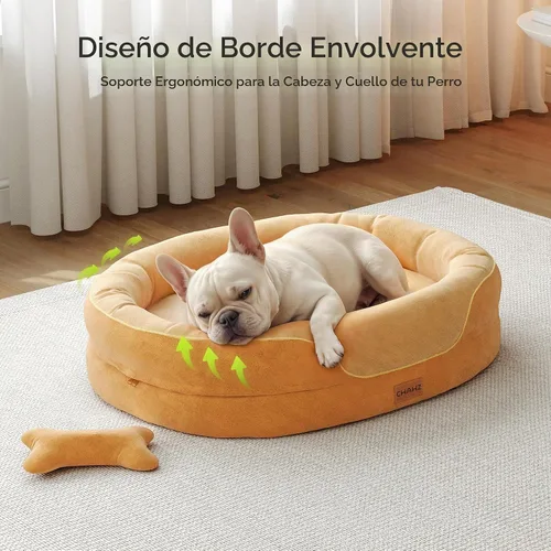 Vista 2 de CWAWZ Cama ortopédica grande para perros, 36 pulgadas, cama para perros de gran tamaño con cojines envolventes completos, camas refrescantes