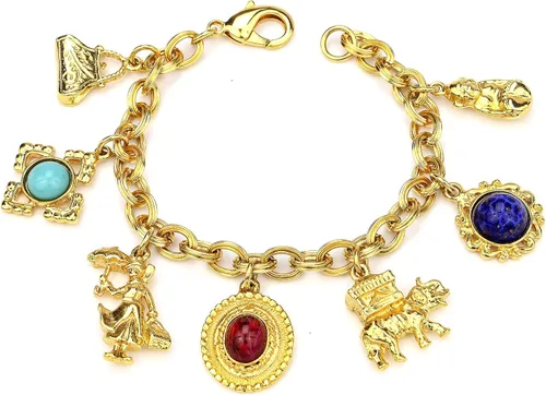 Vista 2 de Ben-Amun Jewelry - Pulsera de oro con dije de inspiración vintage