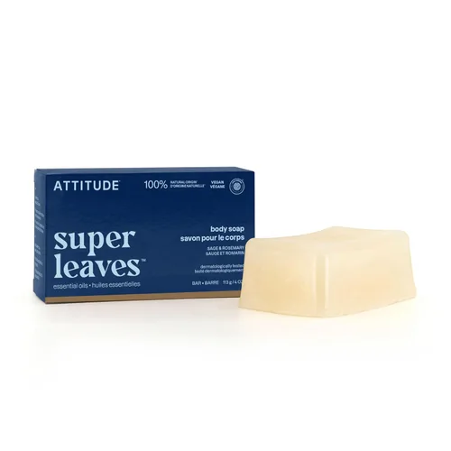 Vista 9 de ATTITUDE Barra de jabón corporal, origen natural, protege y suaviza la piel seca, aceites de coco y oliva, para hombres y mujeres, verificado por