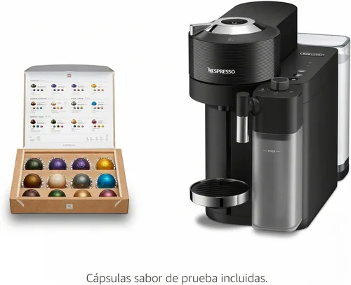 Vista 4 de Nespresso Vertuo Lattissima - Cafetera para café y espresso de De'Longhi, color negro mate y brillante