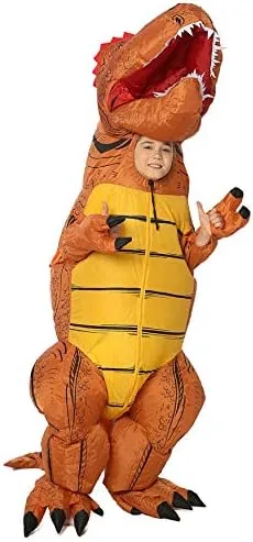 Vista 5 de JYZCOS Inflatable Dinosaur Costume Air Blow Up Fancy Dress