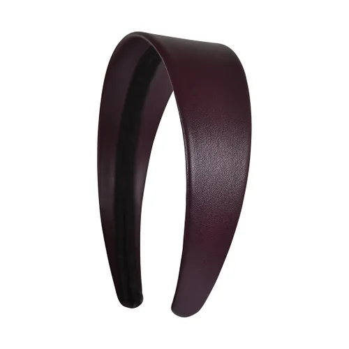 Vista 11 de Banda para el cabello sólida de 2 pulgadas de ancho parecida a la de la piel., Bright Red Rojo Brillante