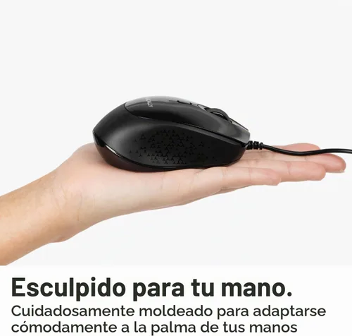 Vista 5 de Macally Ratón USB C con cable, preciso, cómodo y silencioso, mouse tipo C para Mac, MacBook Pro/Air, iMac, Apple iPad, computadora con Windows Negro