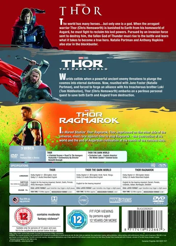 Vista 3 de Thor 1-3 Box Set DVD 2017