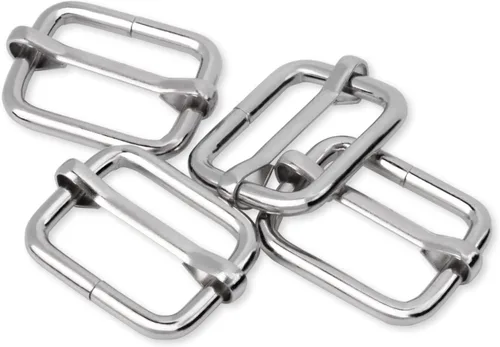 Vista 37 de CooBigo Paquete de 25 hebillas deslizantes ajustables de metal de 1 pulgada, ajustador rectangular Tri-Glide, deslizador de correa de tirantes