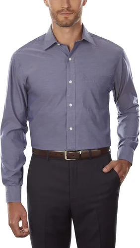 Vista 2 de Tommy Hilfiger Camisa de vestir para hombre, ajuste regular, sin planchado, color liso