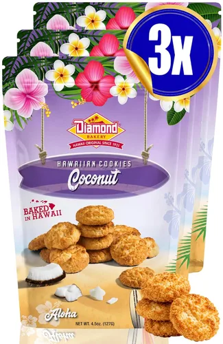 Vista 8 de Diamond Bakery Galletas de coco hawaianas 4.5 oz