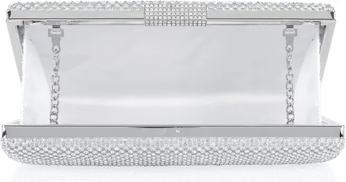 Vista 6 de Venoline Bolsos de noche de cristal para mujer con diamantes de imitación para mujer