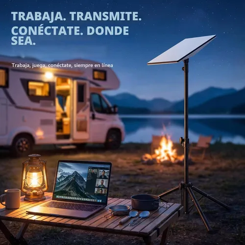Vista 9 de Starlink - Soporte para trípode con base extragrande, Starlink Gen 3 con adaptador de tubo de ajuste de ángulo de inclinación de 90° y picos