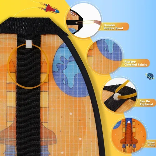 Vista 5 de 3 Pcs Mini Slingshot Kites - Thumb Ejection Kite Beach Toys Gift for Kids Teens Age 4-18 Years Old Easy to Fly Waterproof Stringless Beach Kite