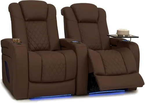 Vista 19 de Seatcraft Virtuoso 365 - Asiento de cine en casa (3 unidades), color ébano