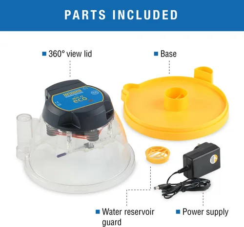 Vista 7 de Brinsea Mini II Eco Incubadora manual de huevos con recarga externa de agua, circulación de aire asistida por ventilador para incubar 10 pollo, pato