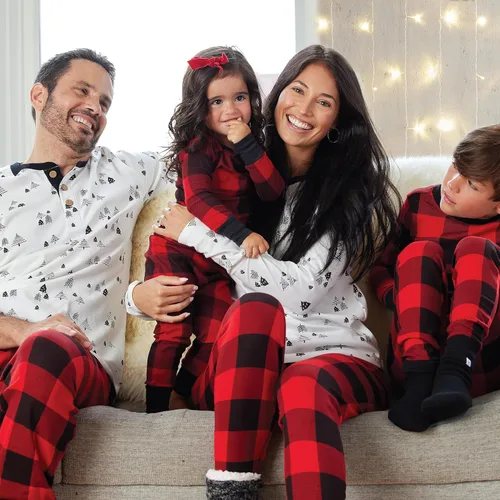 Vista 3 de HonestBaby - Pijama familiar navideña de algodón orgánico