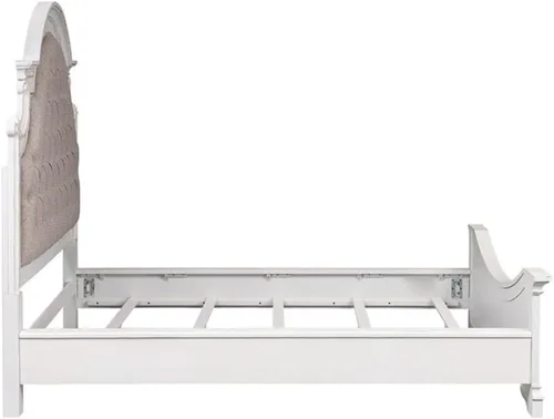 Vista 5 de Liberty Furniture Industries Magnolia Manor King - Cama tapizada, color blanco