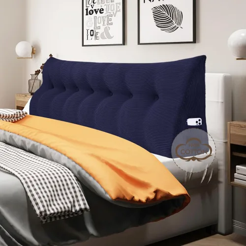 Vista 20 de WOWMAX - Almohada triangular para cabecero; almohada en forma de cuña para cabecero; almohada grande de refuerzo para cama, almohada