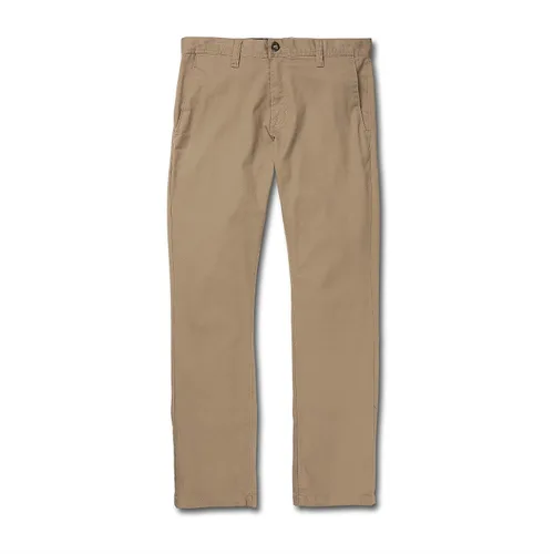Vista 9 de Volcom Frickin - Pantalón chino elástico moderno para hombre, pantalones de sarga elásticos para uso diario Negro
