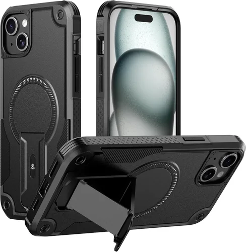 Vista 13 de ONES Funda para Samsung Galaxy A56 5G / A36 5G, grado MIL, a prueba de caídas, doble capa a prueba de golpes, bolsa de aire de esquina, soporte