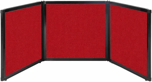 Vista 25 de Versare Pantalla plegable de mesa Partición de 3 paneles Divisor de espacio de trabajo portátil ligero Negro 78 x 24 pulgadas