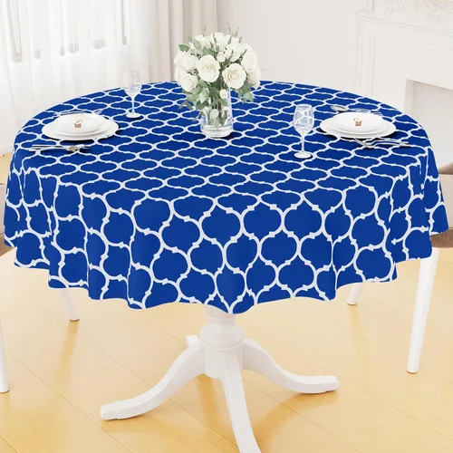 Vista 59 de Smiry - Mantel cuadrado de vinilo impermeable con respaldo de franela para mesas cuadradas, manteles de plástico lavables a prueba de derrames